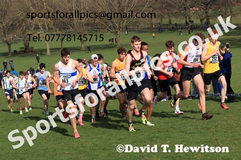 Mens Under-20s, 2024 CAU Inter Counties Cross Country Champs., Wollaton Park, Nottingham. Photo: David T. Hewitson/Sports for All Pics